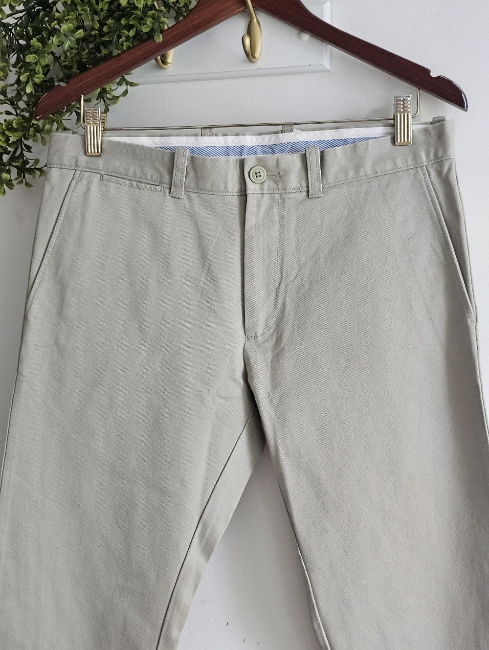 J.Crew Essential 484 Slim Fit Khaki Chino Pants Men 32x31 Cotton NWT Khaki Beige